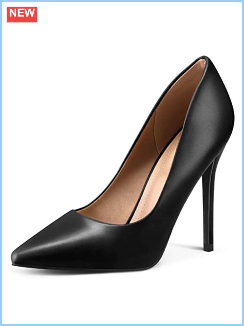 Women's 4IN Stiletto Heels Pointed Toe PU Pumps